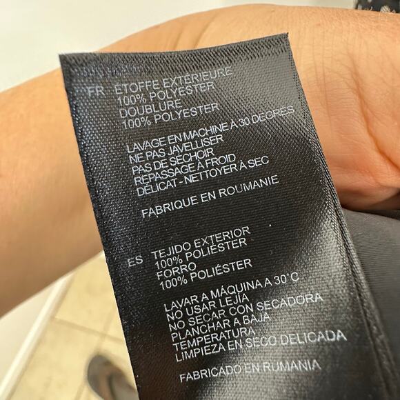 Reiss Janella Lace Overlay Knee Length‎ Shift Dress Womans 4 Whimsical Career - Picture 8 of 12